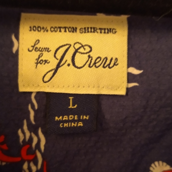 J. Crew men's printed cotton shirt - Picture 8 of 8